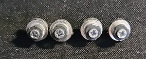 4Pc 2.5" Hard Drive Mounting Screws For HP Desktop Black Bushing Fine Thread - Picture 1 of 2