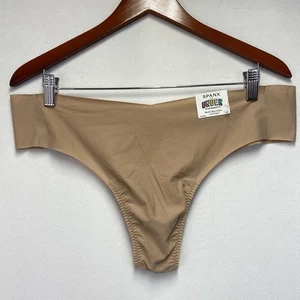 Spanx Under Statements Tanga Seamless Mid-Rise Damen 1X Beige Gummizugfrei Neu - Bild 1 von 12