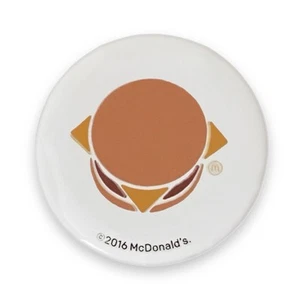 McDonald’s Pin Hamburguesa con Queso Iconos Blancos 1.25” Botón Pinback - Imagen 1 de 4