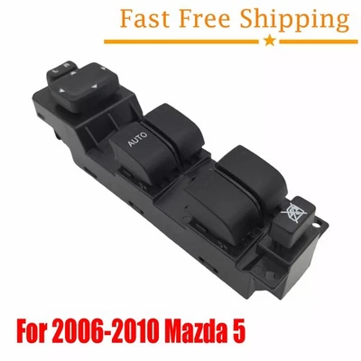 Driver Door Master Power Window Switch Control For 2006-2010 Mazda 5 - Image 1 of 4