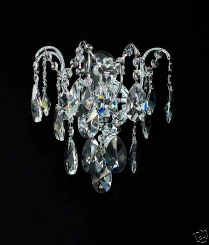 Vero Cristallo Lampada da Parete Parete, Silber-O. Oro Pass.kronleuchter - Immagine 1 di 1