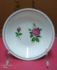 Paden City Pottery Red Pink Roses And Buds Gold Ring Berry Bowls Old Rose