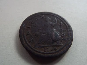 George I Half-Penny 1724 (6502) - Picture 1 of 6