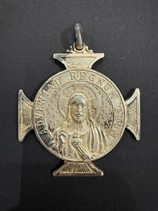 Antique religious medals JESUS Y VIRGEN MARY. - Bild 1 von 2