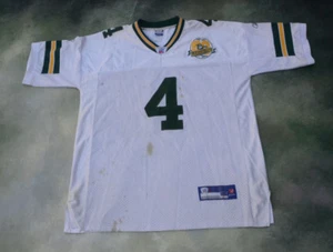 Maglia vintage Reebok NFL Green Bay Packers Brett Favre #4 taglia 54. - Foto 1 di 4