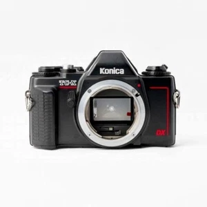 Konica TC-X 35mm SLR Film Camera Black Body Full Frame Excellent from Japan - Picture 1 of 8