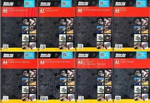 MotorAge ASE Test Prep Exam Manual Automotive A1 A2 A3 A4 A5 A6 A7 A8, 8 Vol Set - Picture 1 of 1