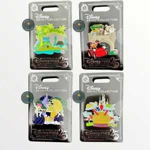 NEW! Set Of 4: Disney Parks 2025 Artist Collection Maria Stuckey Pins | IN-HAND - Picture 1 of 5