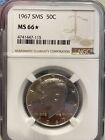 1967 SMS KENNEDY HALF DOLLAR! NGC MS66 * STAR! US COIN LOT #807