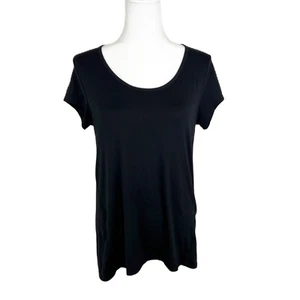 C9 by Champion Shirt Women Medium Black Strappy Short Sleeve Active Workout Yoga - Picture 1 of 11
