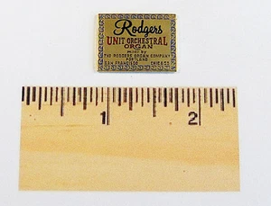 RODGERS THEATRE ORGAN PIN ***Real Nice*** - Picture 1 of 1