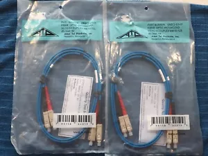 Two Allen Tel GBSC2-D3-01 Fiber Optic Patchcord SC To SC Duplex MM 50/125 3mm 1M - Picture 1 of 10
