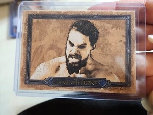 2023 Game of Thrones Art & Images Faces of War Khal Drogo Card FW15 #58/75 - Picture 1 of 3