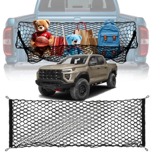 For GMC Canyon 2004-2022 Pickup Car Rear Truck Bed Cargo Net Organizer&Carabiner - Picture 1 of 11