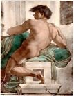 vintage hand tinted Vatican museum,,male,"separation,Water&Land"Michelangelo