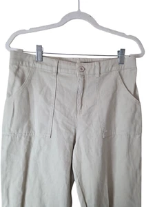 Girls' Mid-Rise Wide Leg Carpenter Jeans - art class Beige 16: Cotton Denim, - Picture 1 of 6