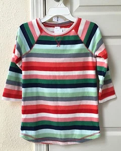 GAP Kids Girls Multi Striped Microfleece Nightgown Pajama PJ Gown 4 yrs NWT $25 - Picture 1 of 2