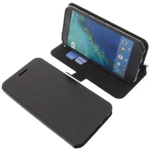 Custodia per Google Pixel XL Book-Style Protettiva Cellulare a Libro Nero - Foto 1 di 5