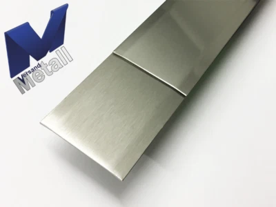 VERSANDMETALL Abdeckleiste Fugenabdeckung 1,0mm 2 fach gekantet Edelstahl Außen Korn 320.