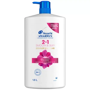 Head & Shoulders Smooth & Silky 2 In 1 Shampoo & Conditioner 1.8L For Dandruff - Picture 1 of 1