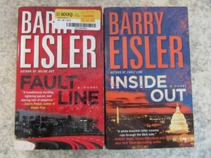 COMPLETE SET of (2) BARRY EISLER Books BEN TREVEN SERIES Fault Line INSIDE OUT - Picture 1 of 1