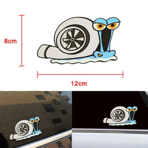 1pcs Turbo Snail Car SUV Truck Funny Window Bumper Decals Sticker Accessories - Bild 1 von 12