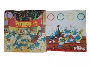 Vintage THE SMURFS TV Show Soundtrack LP Spanish Vinyl & Poster Argentina 1983 - Picture 1 of 4