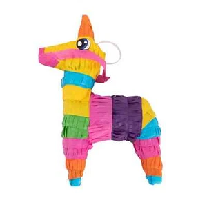 Assorted Colorful Paper Mini Donkey Pinata Fiesta Party Decoration Cinco De Mayo - Picture 1 of 3