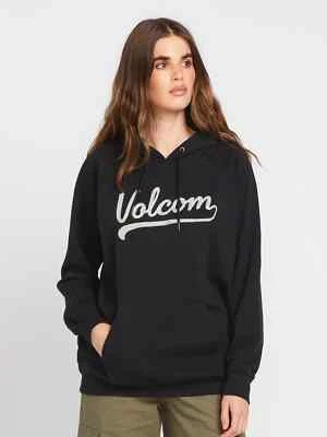 Volcom Truly Stoked Damen Oversized Kapuzen Pullover (schwarz) - Bild 1 von 3