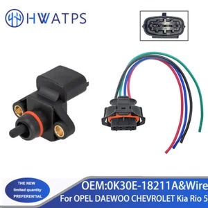 0K30E-18211A MAP Sensor & Wire For Chevrolet Aveo Lacetti Nubira Optra Daewoo - Picture 1 of 6
