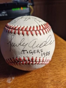 1988 Detroit Tigers Auto Signed Official Baseball JSA LOA SPARKY ANDERSON +10 - Picture 1 of 6