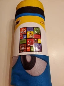 Colorful NWT M&M World Fleece Blanket - Picture 1 of 3