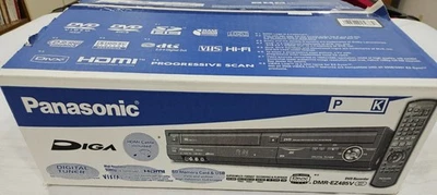 Panasonic DMR-EZ485V DVD VCR Recorder HDMI Digital Tuner Remote Opened Box - Image 1 of 4