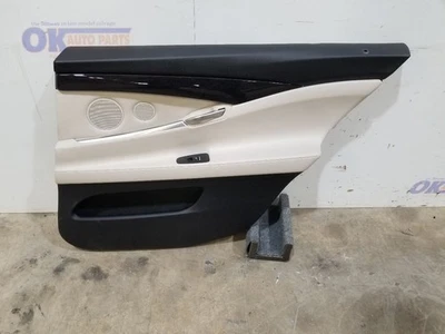 10 2010 BMW 550I GT DOOR TRIM PANEL REAR RIGHT PASSENGER IVORY WHITE  Foto 1 de 4