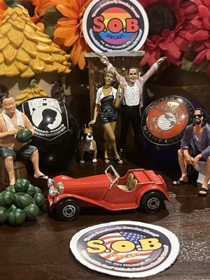 Matchbox 1936 Jaguar SS 100 Convertible 1:50 Red Diecast USED NM Condition - Image 1 of 4