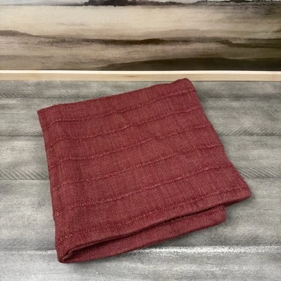 Pottery Barn/Villa Classic Home Busto Textured Striped Pillow Cover 22” Red NWOT - Image 1 of 4