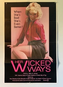Sexy X-Rated Jessie St James HER WICKED WAYS Original 25x38 Adult Movie Poster - Bild 1 von 1