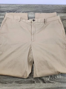 Jos. A. Bank Reserve Stretch Chino Pants Men's 44x32 Beige Flat Front - Picture 1 of 7