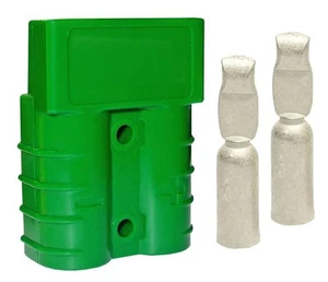 Premium Anderson 50 Amp grün Batterie Schnelltrennstecker 10/12 AWG - Bild 1 von 1