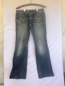 Jeans Diesel Only The Brave Azul Italia Bota Acampanada Algodón RN 93243 Talla 28 - Imagen 1 de 7