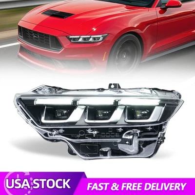 LED Headlight for 2024-2025 Ford Mustang S650,Chrome Inner Driver Side - Image 1 of 4