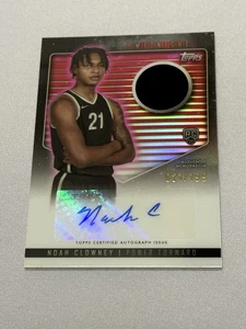 2024 Topps Midnight Rookie Jrsy Auto Noah Clowney RC 21/199 Jrsy# 1/1 - Picture 1 of 6