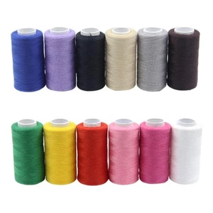 12Pcs/Set Sewing Threads Set 12 Colors Polyester 383 Yards for Quilting - Picture 1 of 6