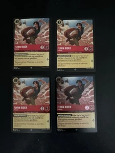 Disney Lorcana Flynn Rider Lot Of 4 (1) Is Foil Ruby #106 - Picture 1 of 1