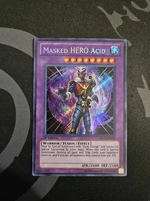 Masked HERO Acid PCR1-EN018 1st Edition Secret Rare NM - Image 1 of 4
