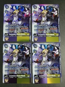 Lucemon: Chaos Mode (X4) EX10-052 Rare Digimon Sinister Order - Picture 1 of 2