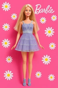 VESTIDO DE FIESTA BARBIE 1998 HEAD DOLL RUBIA HECHO EN INDONESIA - Imagen 1 de 4