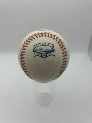 Jack Morris Signed Commemorative Metrodome Twins Baseball PSA Certified Auto - Image 1 of 4