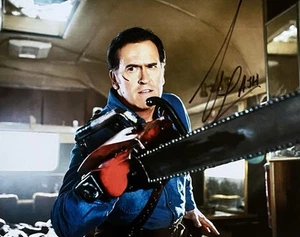 BRUCE CAMPBELL HANDSIGNIERTES ASH EVIL DEAD 8x10 FOTO - Bild 1 von 1