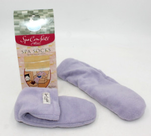 READ Spa Comforts Spa Socks Heat Aroma Therapy Lavender S/M Purple Womens 6-8